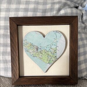 Nantucket MA heart decor Etsy